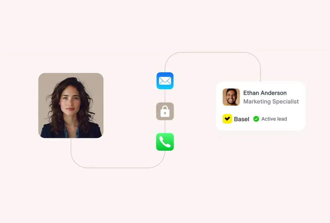 11x-ai contact management interface showing lead connections and interaction points with a clean, minimalist design.