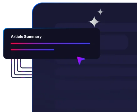 document360 feature-deep-dive showing an article summary pop-up with a sleek, dark-mode interface.