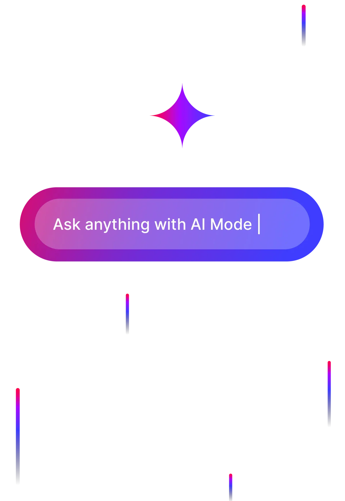 document360 AI Mode chat input field for asking questions, featuring a vibrant gradient design on a dark theme.