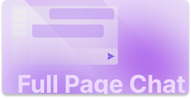 Sider AI full page chat UI showcasing an AI conversation with a modern translucent design on a purple gradient background.