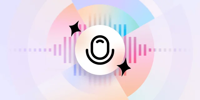 sider-ai voice AI feature graphic showing active audio input with a vibrant, abstract background.