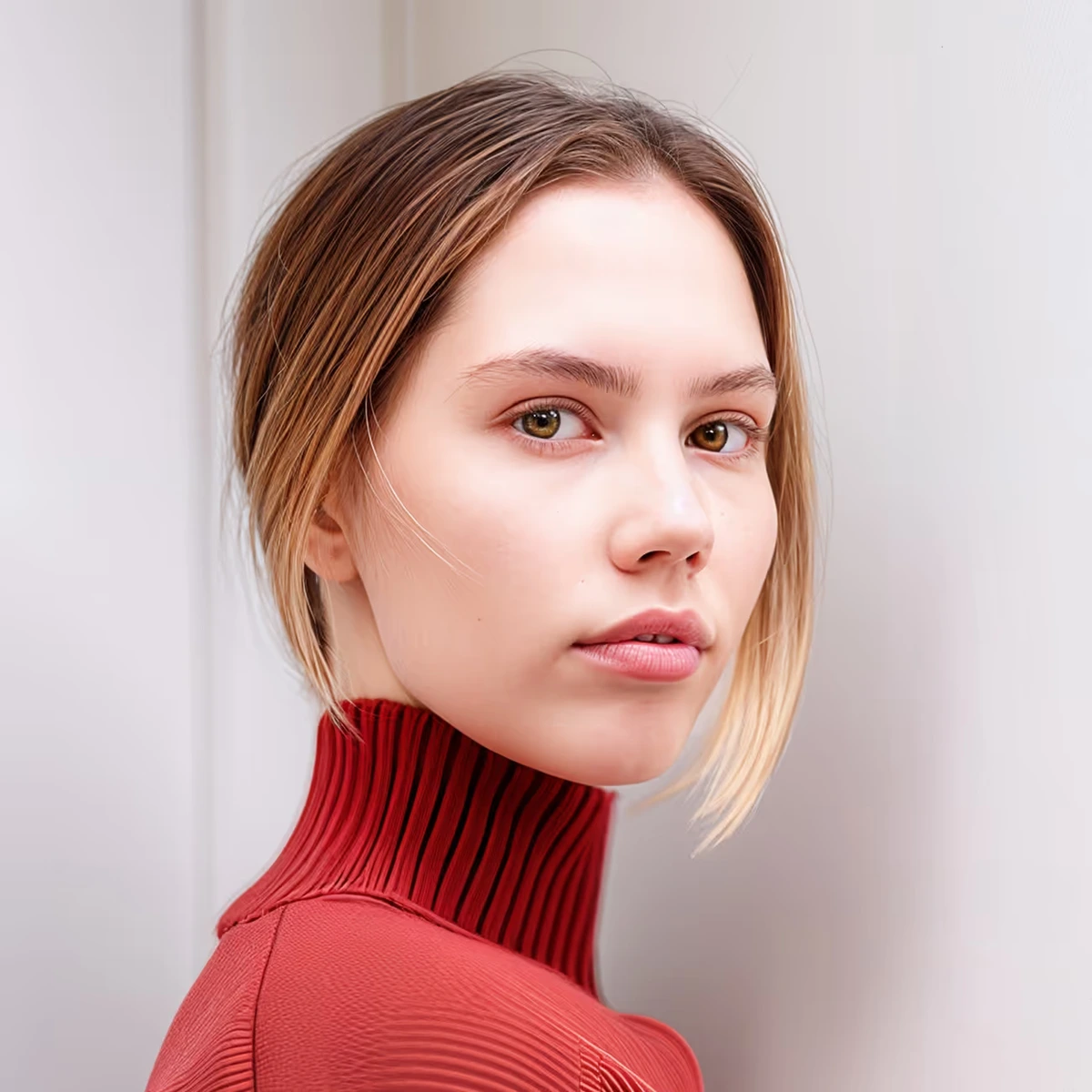 Topaz Photo AI output sample showing an AI-enhanced portrait with high-resolution, clear, and natural details.