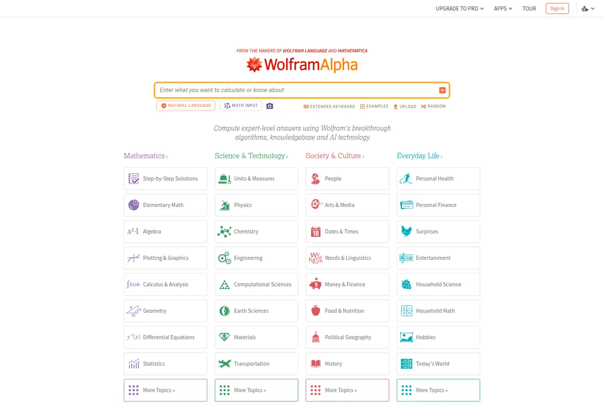 Wolfram Alpha